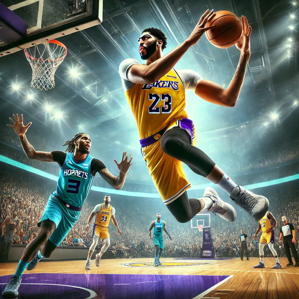 Charlotte Hornets Vs Lakers: "Monster" Anthony Davis Ukir 42 Poin, Lakers Menang