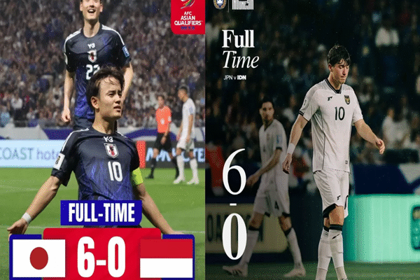 Hasil Jepang Vs Indonesia Skor 6-0 Di Kualifikasi Piala Dunia 2025 Hasil Jepang Vs Indonesia