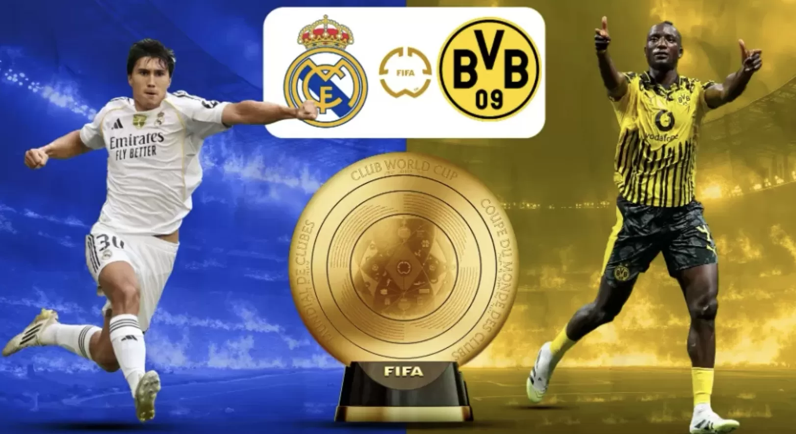 Real Madrid vs Borussia Dortmund 6 Juli 2025